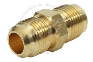 Brass Flared Coupling, Double End Flare Union