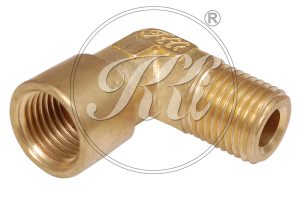 Compression Male-Female Elbow, Brass Male-Female Elbow with Nut-Ferrule