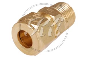 Brass Olive Connector with Nut & Sleeve