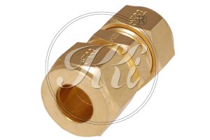 Brass Olive Union Fittings with Nut & Sleeve, Brass Compression Union with Nut Ferrule